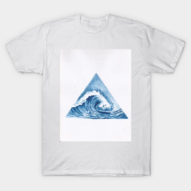 Waves T-Shirt by Artbynikitachawda